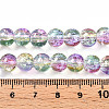 Transparent Crackle Glass Bead Strands X1-GLAA-T025-8mm-02C-4