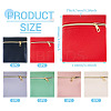 6Pcs 6 Colors Imitation Leather Jewelry Storage Zipper Bags ABAG-TA0001-72A-4