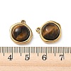 Natural Tiger Eye Pendants STAS-G397-01G-03-3