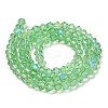 Transparent Electroplate Glass Beads Strands EGLA-A039-T2mm-L24-2