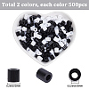 1000Pcs 2 Colors PE DIY Melty Beads Fuse Beads Refills DIY-SP0006-84-2