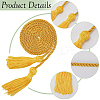 Polyester Double-end Tassels Fringed Bachelor's Gown Hanger FIND-WH20041-001A-5
