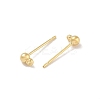 Brass Studs Earring Findings KK-H503-29G-02-2