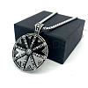 Vintage 304 Stainless Steel Viking Anchor Pendant Necklaces for Men LS-VB2493-3