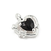 925 Sterling Silver Micro Pave Cubic Zirconia Pendants LS-STER-Q002-02G-3