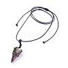 Natural & Synthetic Mixed Stone Pendants Necklaces NJEW-E140-A-2