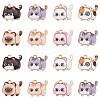 35Pcs 7 Styles Printed Alloy Pendants ENAM-CJ0005-24-1