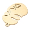 Ion Plating(IP) 304 Stainless Steel Pendants STAS-P276-01C-G-3