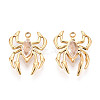 304 Stainless Steel and Rhinestone Pendants STAS-T071-05B-G-1