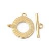 Brass Toggle Clasps KK-P234-78G-2