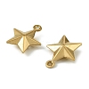 304 Stainless Steel Charms. Star Charm STAS-A190-05G-2