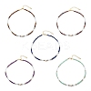 Natural Mixed Gemstone & Pearl & Opalite Beaded Necklace for Women NJEW-JN03977-1
