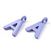 Rack Plating Spray Painted Alloy 1-Loop Link Pendants PALLOY-N176-01A-3