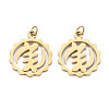 PVD Vacuum Plating 304 Stainless Steel Pendants LS-STAS-T060-02G-1
