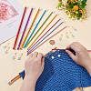 1 Set Aluminum Tunisian Crochet Hooks DIY-NB0010-84-3