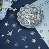 4 Sets 2 Style Tibetan Style Alloy Pendants FIND-HY0002-84-4