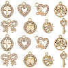 32Pcs 8 Styles Alloy Rhinestone Pendants Sets ALRI-SC0001-56-1