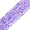 Transparent Crackle Glass Beads Strands GLAA-NH0001-04-A07-1