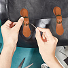 4Pcs 2 Colors Leather Toggle Buckle FIND-CL0002-20-3