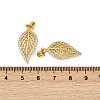 Brass Micro Pave Cubic Zirconia Pendants KK-S526-26G-3