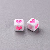White Opaque Acrylic Beads MACR-T038-12G-2