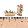 Alloy Enamel Pendants ENAM-A012-01G-4