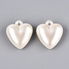 Opaque Acrylic Imitation Pearl Pendants SACR-T035-21A-2