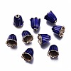Multi-Petal Light Gold Plated Alloy Bead Caps ENAM-L031-J02-LG-1