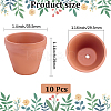 Porcelain Plant Pots AJEW-WH20070-099A-2