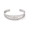 Non-Tarnish 304 Stainless Steel Cuff Bangles BJEW-M234-02P-2