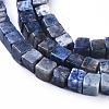 Natural Dumortierite Quartz Beads Strands G-D0020-04B-3