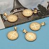 304 Stainless Steel Pendants Ion Plating(IP) LS-STAS-O065-18-6