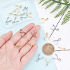 20Pcs 2 Colors 304 Stainless Steel Pinch Bails STAS-DC0002-03-2