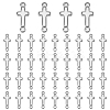 40Pcs Brass Links KK-PH0011-75P-1