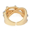 Brass Micro Pave Clear Cubic Zirconia Finger Ring RJEW-Q819-27G-3