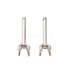 304 Stainless Steel Stud Earring Findings STAS-B091-02A-02P-1