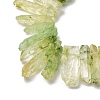 Natural Crackle Quartz Crystal Dyed Beads Strands G-I345-05G-6