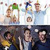 4Pcs 4 Style Paper Banners HJEW-CA0001-27-5