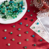 240Pcs 6 Colors Spray Printed Crackle Glass Beads CCG-HY0001-02B-4