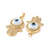 Brass Micro Pave Cubic Zirconia Pendants ZIRC-F136-03G-08-3