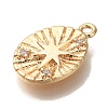 Brass Micro Pave Cubic Zirconia Pendants KK-U038-20G-2