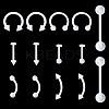 14Pcs 7 Style Acrylic Piercing Body Jewelry DIY-FS0005-41-1