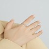 925 Sterling Silver Cuff Rings RJEW-BB70407-5