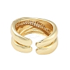 Rack Plating Brass Pave Cubic Zirconia Rings for Women RJEW-B064-09G-3