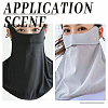 2Pcs 2 Colors Fibre Hanging Ear Mask AJEW-DJ0006-37-4