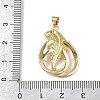 Brass Micro Pave Cubic Zirconia Pendants KK-R230-04G-3