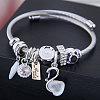 Adjustable Stainless Steel European Bangles FS-WG2FA3F-01-1