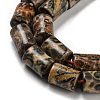 Natural Leopard Skin Jasper Beads Strands G-Q1008-A06-3