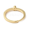 Rack Plating Brass Clear Cubic Zirconia Number 2 Adjustable Rings for Women RJEW-S407-09G-02-3