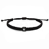 Cube with Letter Pattern Resin Beads Braided Bead Bracelets FS-WGC1D79-09-1